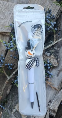 Image 2 of Snowman Beaded Pen 