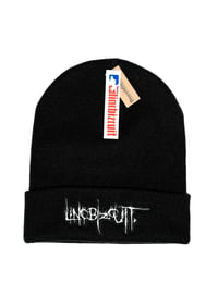 Linc Bizcuit Black Beanie with White Graphic