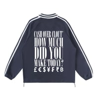 Image 2 of Collared Tennis Sweatshirt (Navy)