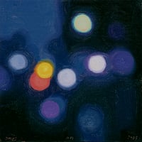 Citylights #1079 - Bokeh Night Scene | 2025 Original Oil painting 