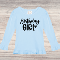 Image 2 of Ruffle Shirt~ Birthday Girl 