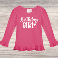 Image 3 of Ruffle Shirt~ Birthday Girl 