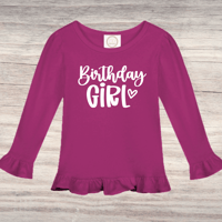 Image 5 of Ruffle Shirt~ Birthday Girl 