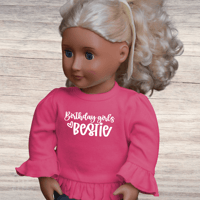 Image 5 of Ruffle Doll Shirt~ Birthday Girls' Bestie 