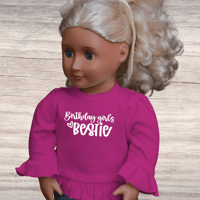 Image 4 of Ruffle Doll Shirt~ Birthday Girls' Bestie 