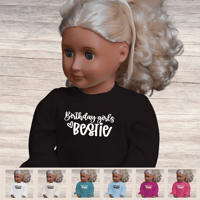 Image 1 of Ruffle Doll Shirt~ Birthday Girls' Bestie 