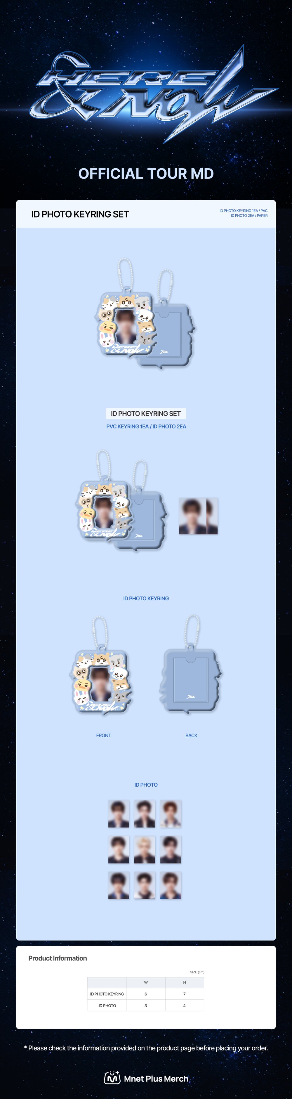 Image of [PRE-ORDER] ZEROBASEONE Here & Now ID Photo Keyring Set