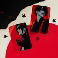 Image 1 of Stickers Holo - Red & Black (E21)