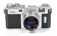 Image 2 of Nikon S2 35mm Rangefinder camera with Nikkor S C 50mm F1.4 lens #1094
