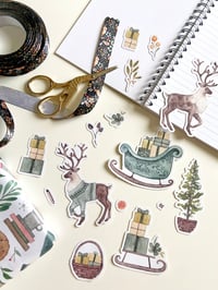 Image 2 of Cozy Christmas sticker bundle (15 stickers)
