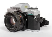 Image 3 of Minolta X-370 35mm SLR Film Camera + MD Rokkor X 45mm F2 lens (#1096)