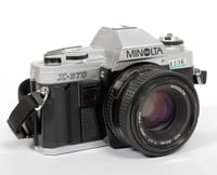 Image 1 of Minolta X-370 35mm SLR Film Camera + MD Rokkor X 45mm F2 lens (#1096)