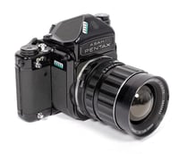 Image 1 of Pentax 6X7 camera with prism and SMC 75mm F4.5 lens #1111