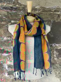 Image 4 of Orange Wedges — Linen Scarf