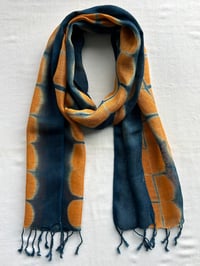 Image 2 of Orange Wedges — Linen Scarf