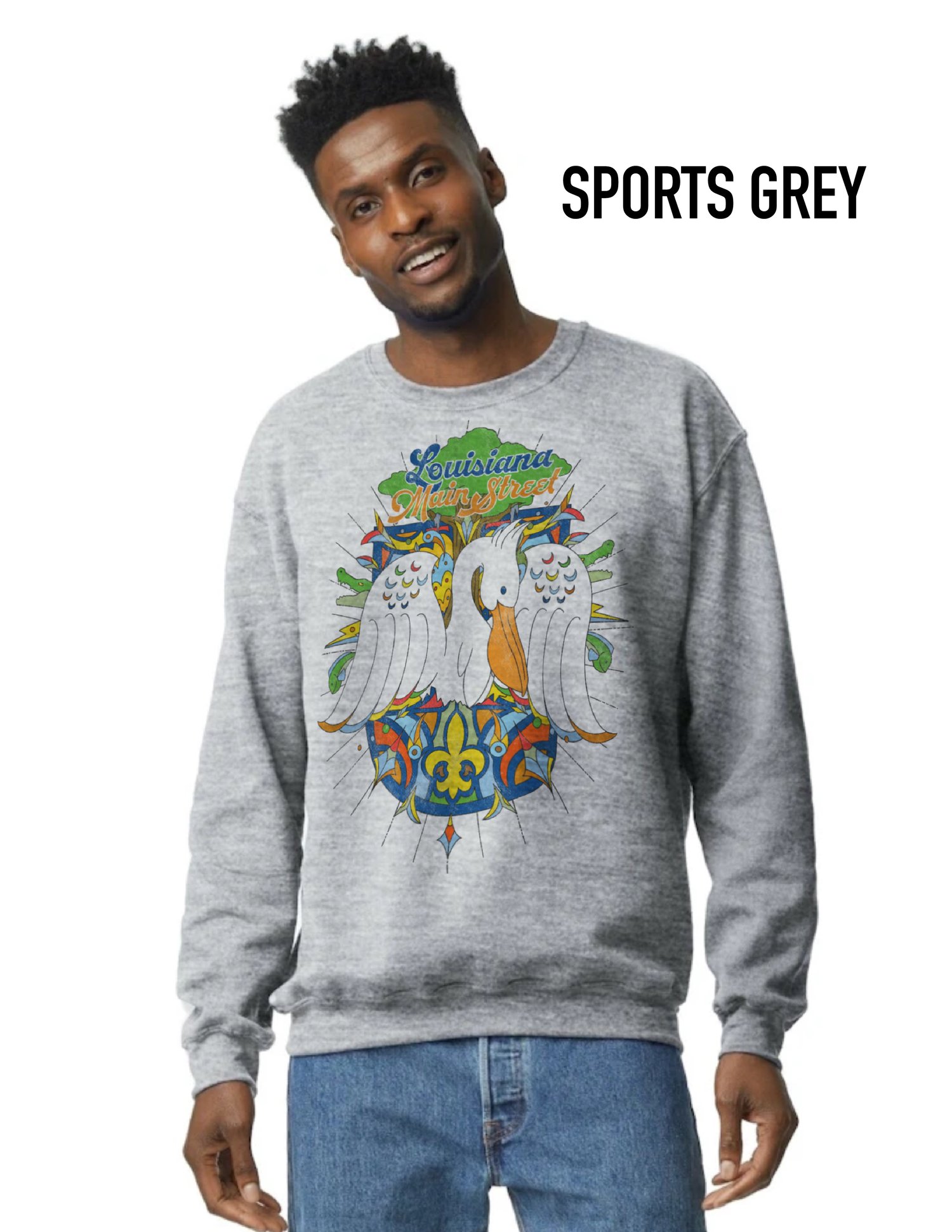 Image of Louisiana Main Street Sweatshirt Pre Order