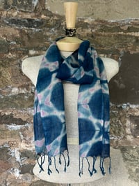 Image 4 of Soft Purple Mosaic — Linen Scarf