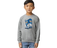 Image 1 of Detroit Lions Sonic/knuckles kids t-shirts/crewneck/hoodie - in gray or black