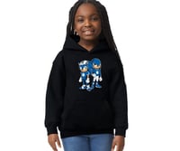 Image 2 of Detroit Lions Sonic/knuckles kids t-shirts/crewneck/hoodie - in gray or black