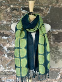 Image 4 of Lime Path — Textured Linen Wrap