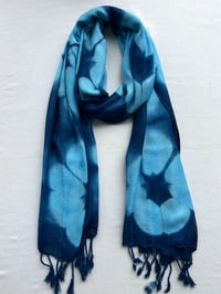Image 2 of Alpine Blue Flower — Rayon Wrap