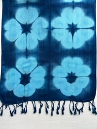 Image 3 of Alpine Blue Flower — Rayon Wrap