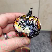 Image 2 of XL. Festive Pumpkin - Flamework glass sculpture