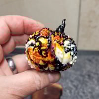 Image 3 of XL. Festive Pumpkin - Flamework glass sculpture