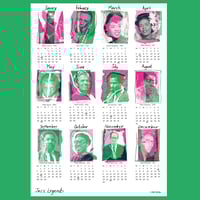 Jazz Legends Calendar A3 Giclee Print