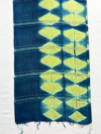 Image 2 of Chartreuse Side Diamonds — Simple Stripe Scarf