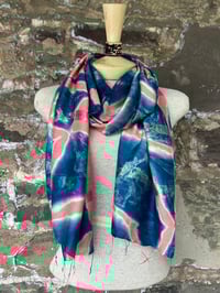 Image 4 of Hot Pink Fireworks — Simple Stripe Shawl