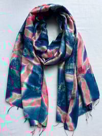 Image 1 of Hot Pink Fireworks — Simple Stripe Shawl