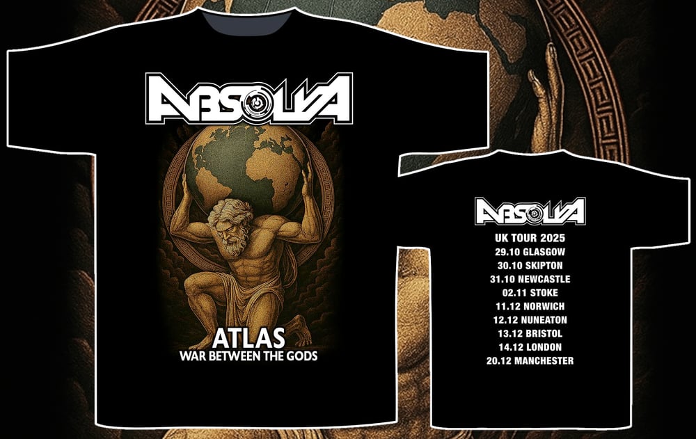 Absolva 'Atlas' UK Tour T-shirt PRE-ORDER
