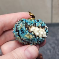 Image 6 of LG. Stormy Seaside Pumpkin - Flamework glass sculpture