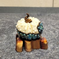 Image 1 of LG. Seaside Pumpkin - Flamework glass sculpture