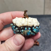 Image 3 of LG. Seaside Pumpkin - Flamework glass sculpture