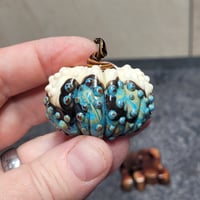 Image 6 of LG. Seaside Pumpkin - Flamework glass sculpture