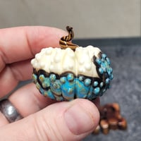 Image 7 of LG. Seaside Pumpkin - Flamework glass sculpture