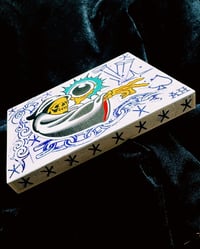 Image 3 of 5x7 wood board mystical reaper stencil art