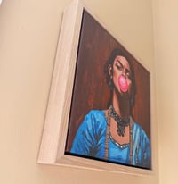 Image 2 of Desi Pop Framed Canvas Print  11.5" x 11.5" ( Wrapped canvas with wood frame)