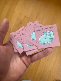 Image 3 of "Oink" Sticker Pack of 10