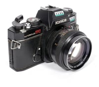 Image 1 of Konica Autoreflex TC 35mm SLR camera with 50mm F1.4 lens TESTED #1143