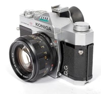 Image 3 of Konica Autoreflex TC 35mm SLR camera w/ Hexanon AR 57mm F1.4 lens TESTED #1144