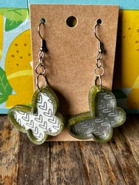 Image 2 of Flutterbyes Silver/lite Green