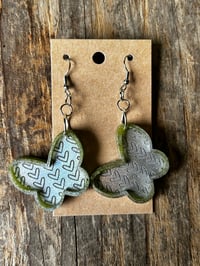 Image 1 of Flutterbyes Silver/lite Green
