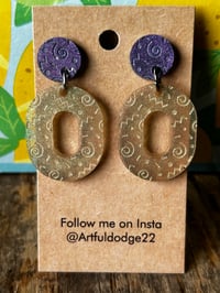 Image 2 of 70's/80's Inspired Silver/Purple