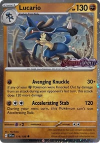 Lucario (Scarlet & Violet Stamp) - Miscellaneous Cards & Products - Near Mint