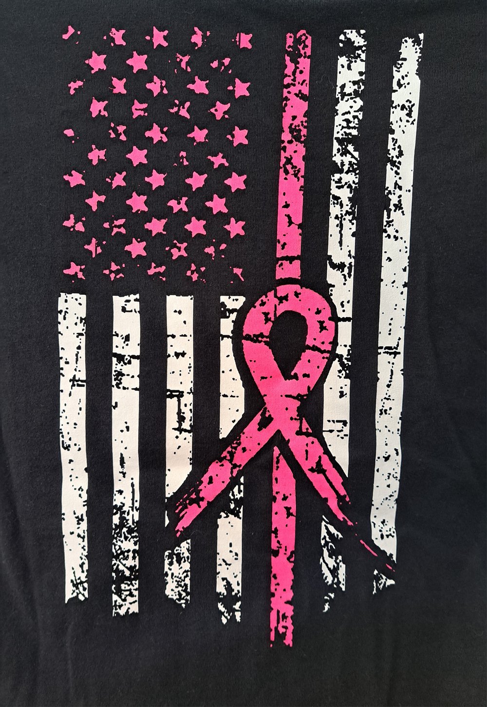 Breast Cancer-Flag-T-Shirt