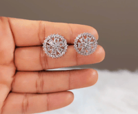 Image 1 of Roza-American Diamond Studs Copy
