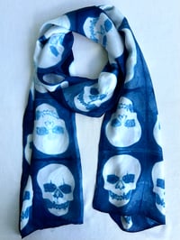 Image 1 of White Skulls — Silk Scarf